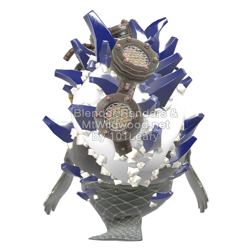 Splatoon Raiders Super-Staalkop (Achterkant) 3D-model