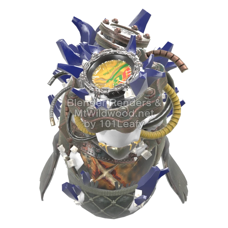 Splatoon Raiders Super-Staalkop (Voorkant) 3D-model