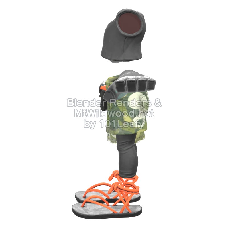 Splatoon Raiders Sea-Lettuce Camo (Side) 3D Render