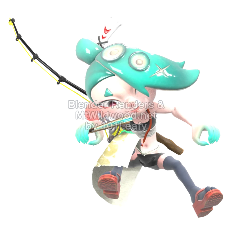 Splatoon Raiders Shiver 2 (Front) 3D Render