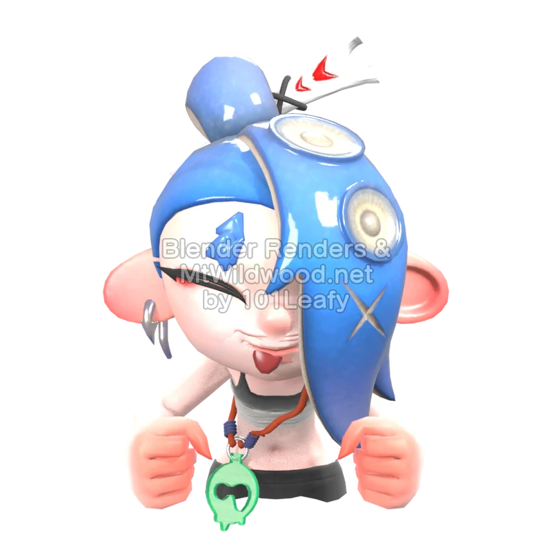 Splatoon Raiders Shiver 3 (Front) 3D Render