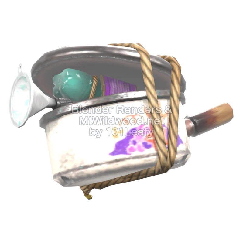 Splatoon Raiders Shot Pot 1 (Side) 3D Render Splatoon Raiders Shot Pot 1 (Side) 3D Render