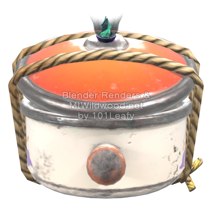 Splatoon Raiders Shot Pot 2 (Back) 3D Render Splatoon Raiders Shot Pot 2 (Back) 3D Render