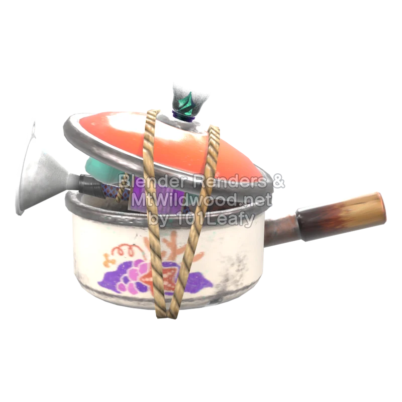 Splatoon Raiders Shot Pot 2 (Side) 3D Render Splatoon Raiders Shot Pot 2 (Side) 3D Render