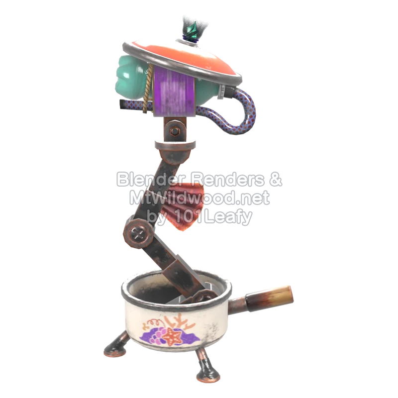 Splatoon Raiders Shot Pot 3 (Side) 3D Render Splatoon Raiders Shot Pot 3 (Side) 3D Render