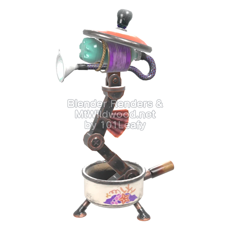 Splatoon Raiders Shot Pot 7 (Back) 3D Render Splatoon Raiders Shot Pot 7 (Back) 3D Render