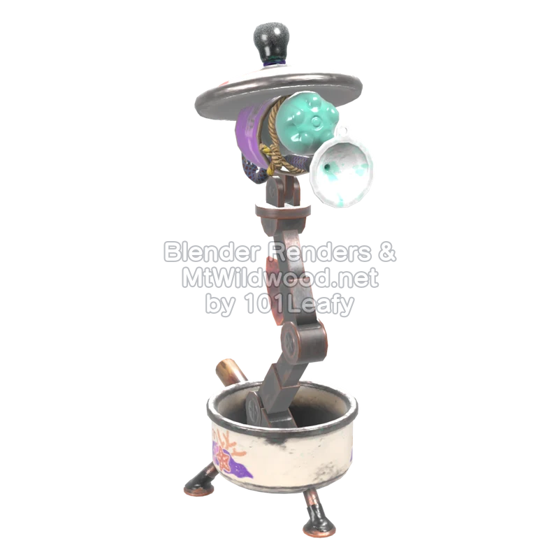 Splatoon Raiders Shot Pot 7 (Side) 3D Render Splatoon Raiders Shot Pot 7 (Side) 3D Render