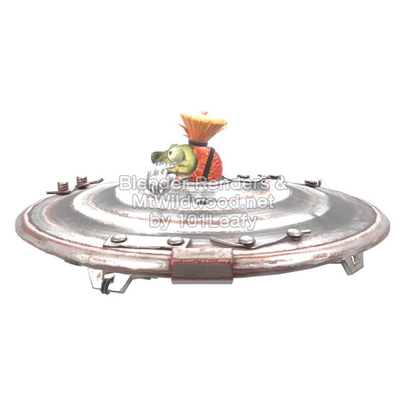 Splatoon Raiders Dreksel (Zijkant) 3D-model