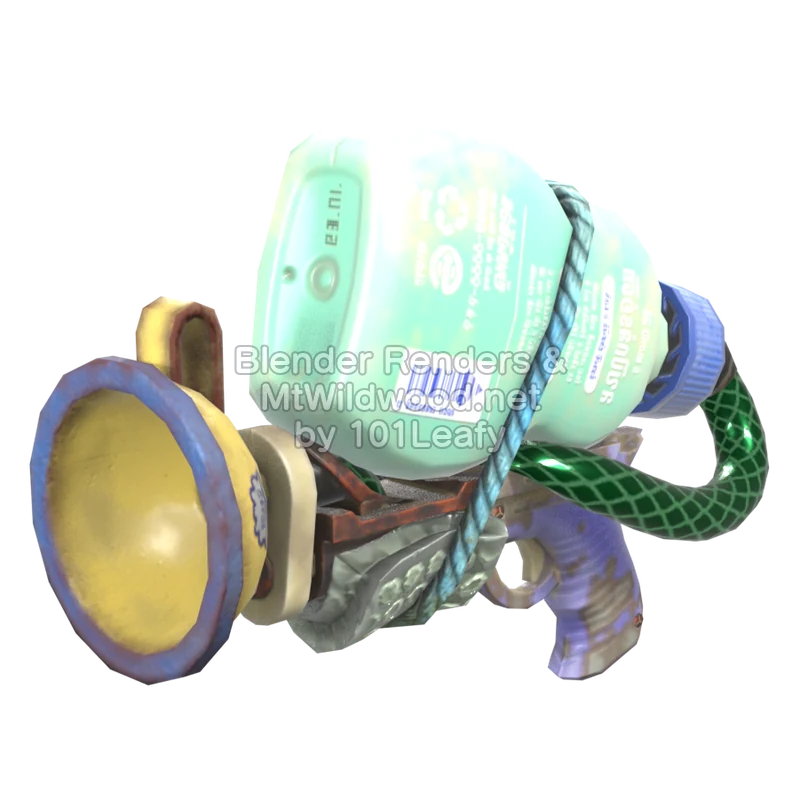 Splatoon Raiders Rociador jabón (Lado) Modelo 3D Splatoon Raiders Rociador jabón (Lado) Modelo 3D
