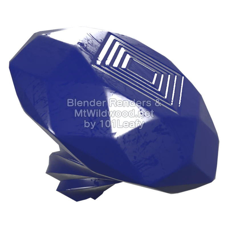 Splatoon Raiders Spirhalite Gem (Front) 3D Render