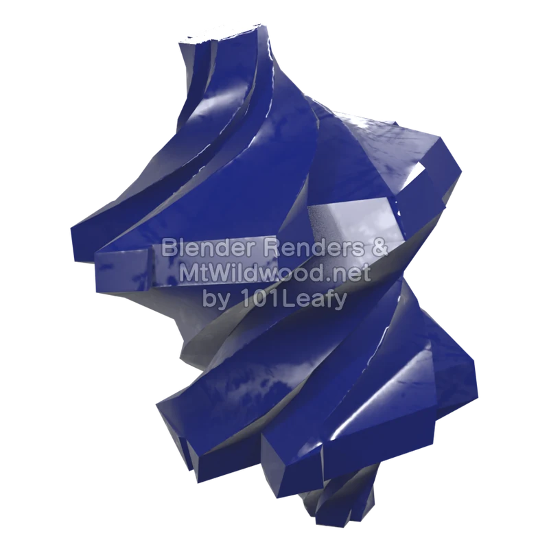 Splatoon Raiders Spirhalite Shard 1 (Back) 3D Render