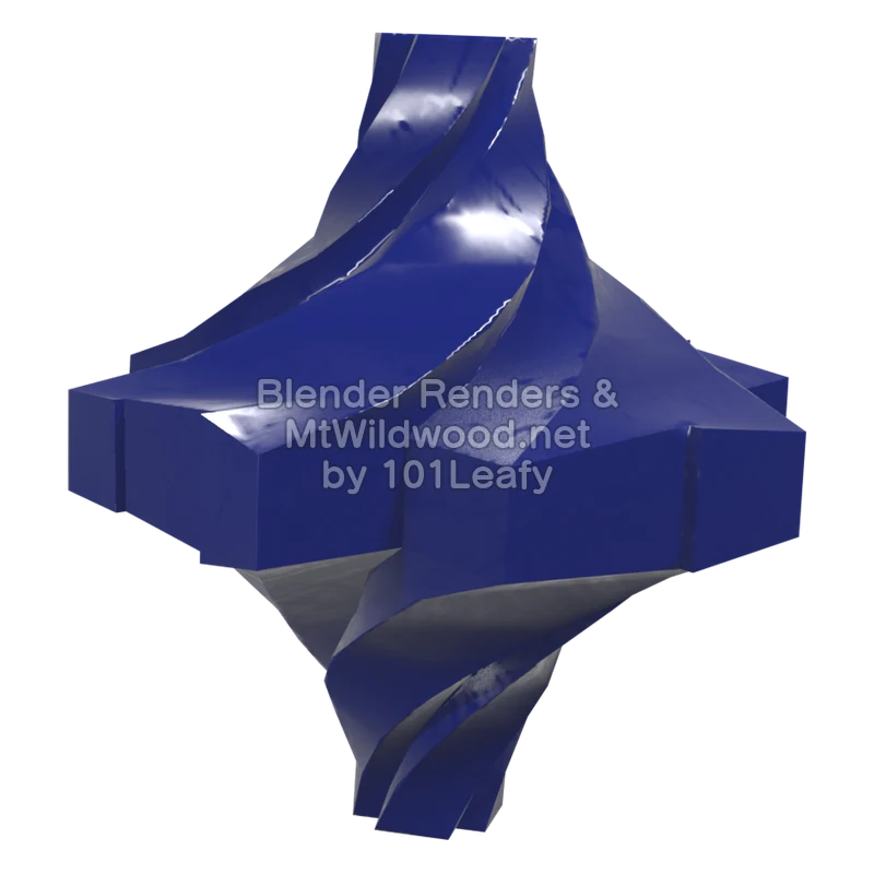 Splatoon Raiders Spirhalite Shard 2 (Front) 3D Render