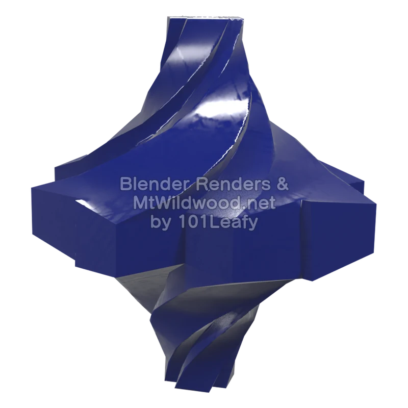 Splatoon Raiders Spirhalite Shard 2 (Side) 3D Render