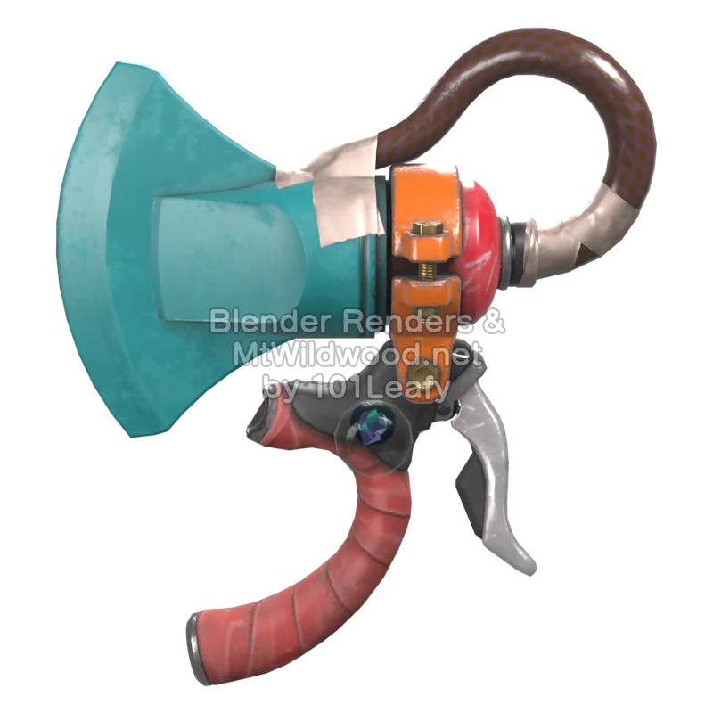 Splatoon Raiders Splatchet 4 (Back) 3D Render Splatoon Raiders Splatchet 4 (Back) 3D Render
