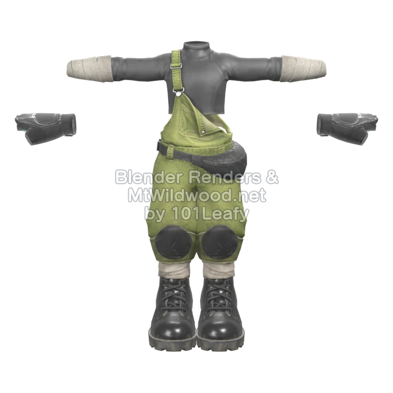 Splatoon Raiders Tactical Mechanic (Front) 3D Render