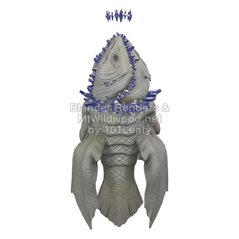 Splatoon Raiders De Salmonarch (Achterkant) 3D-model