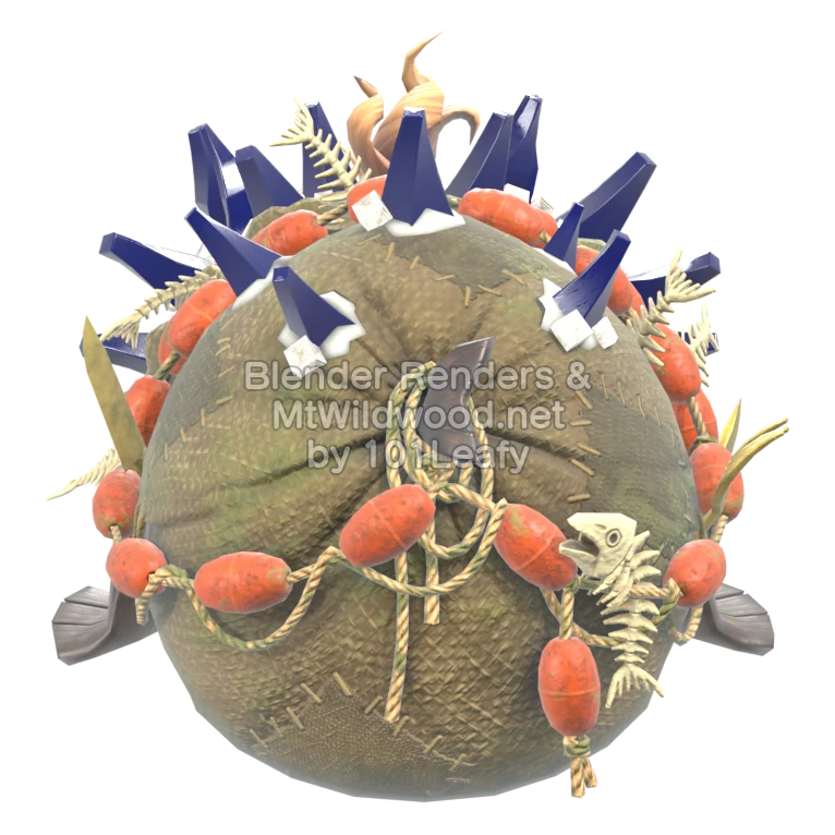 Splatoon Raiders Dikbelegde Zeeknoei (Achterkant) 3D-model