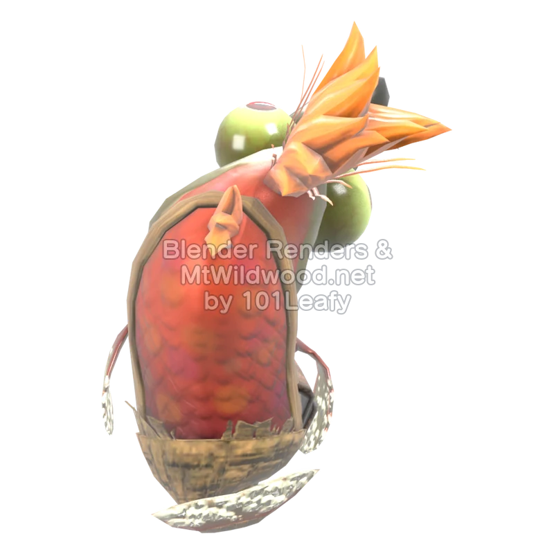 Splatoon Raiders Tang-Salmo 1 (Achterkant) 3D-model