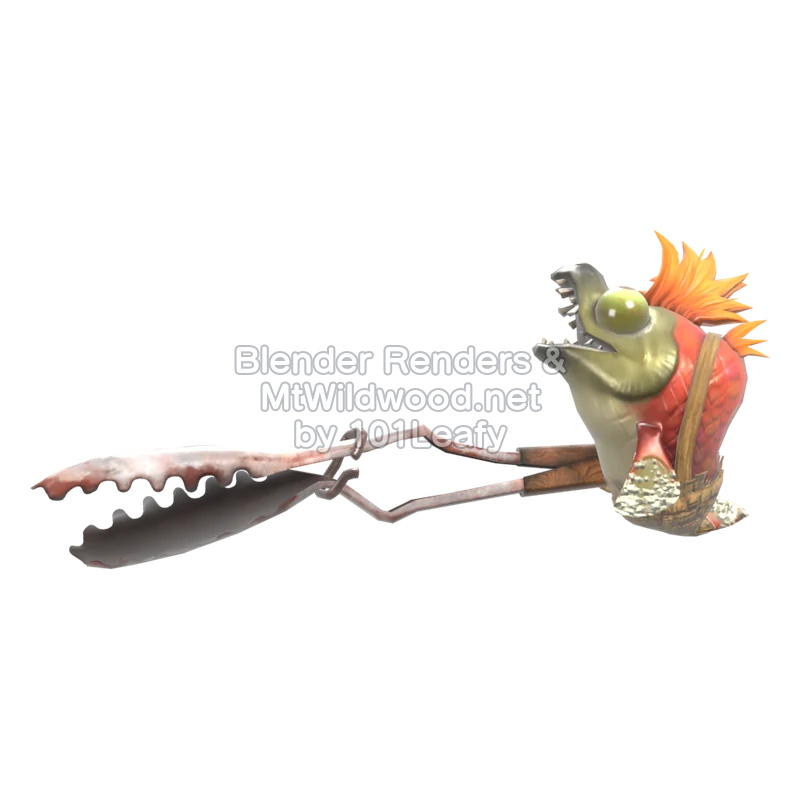 Splatoon Raiders Tang-Salmo 1 (Zijkant) 3D-model