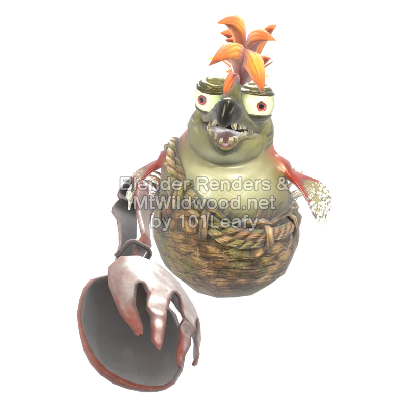 スプラトゥーン レイダース トングドスコイ 1 (正面) 3Dモデル