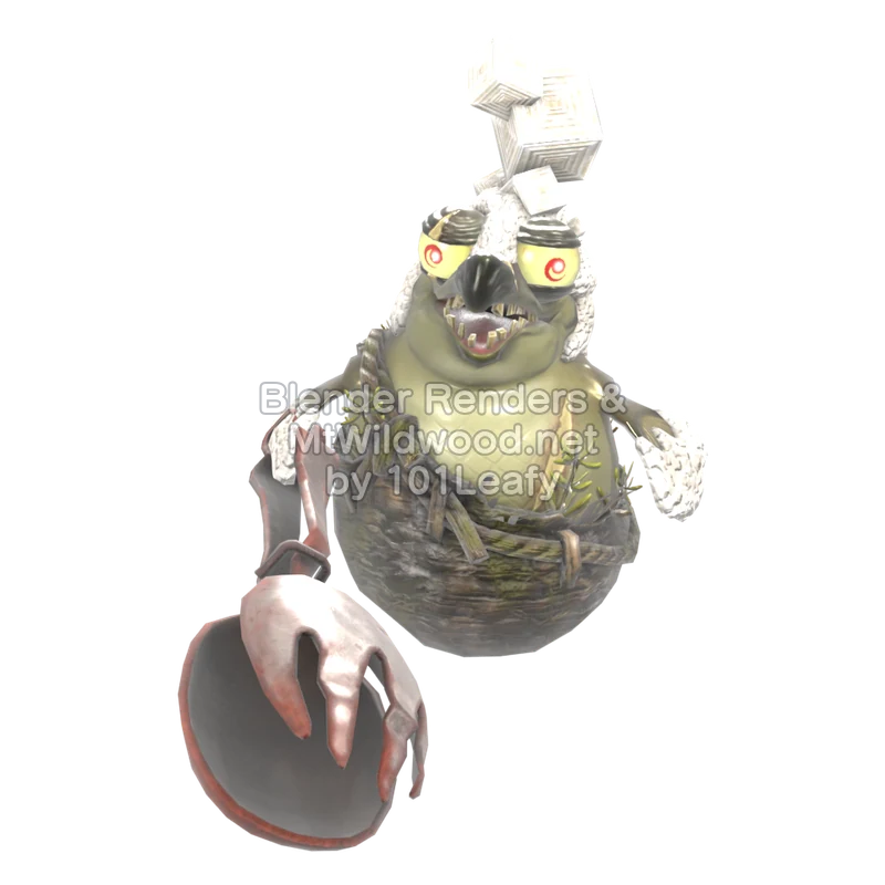 スプラトゥーン レイダース トングドスコイ 3 (正面) 3Dモデル