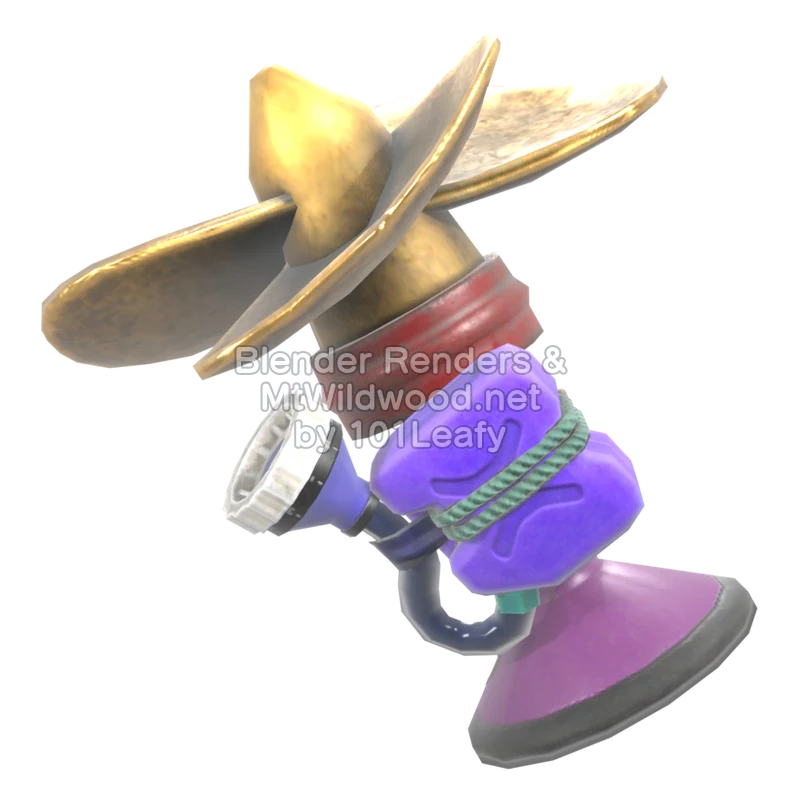 Splatoon Raiders Torqscrew 1 (Back) 3D Render