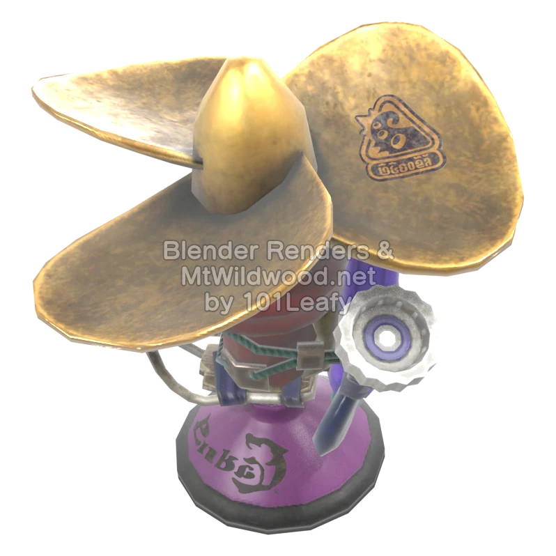 Splatoon Raiders Torqscrew 1 (Side) 3D Render