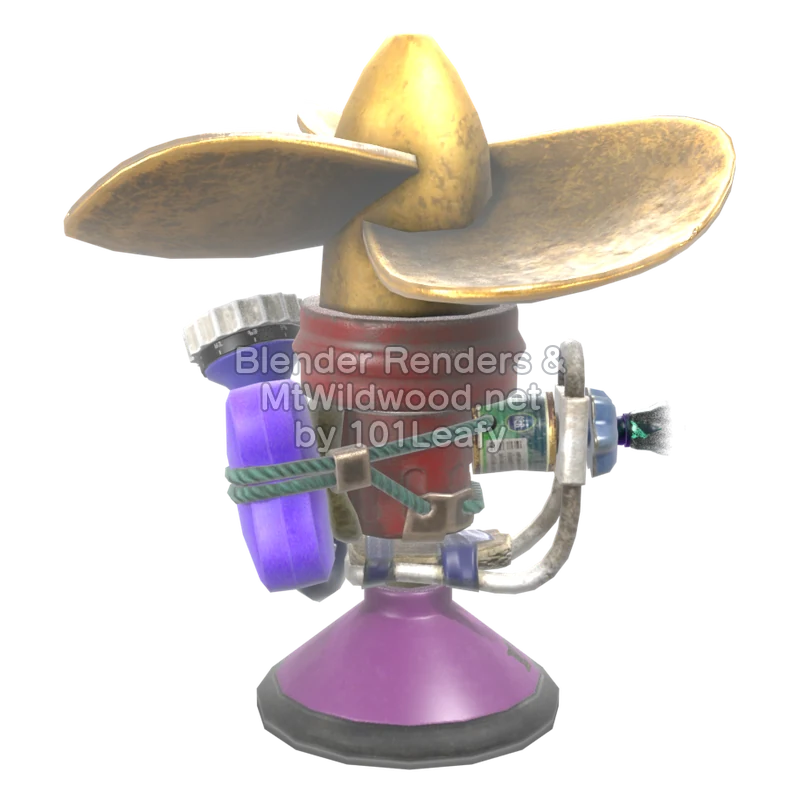Splatoon Raiders Torqscrew 2 (Front) 3D Render