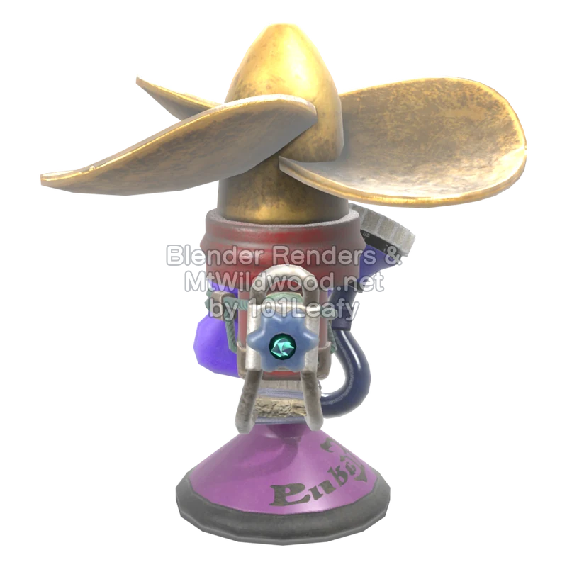 Splatoon Raiders Torqscrew 2 (Side) 3D Render