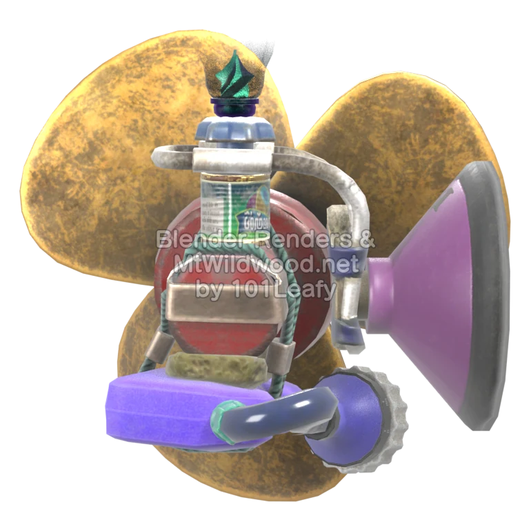 Splatoon Raiders Torqscrew 3 (Back) 3D Render