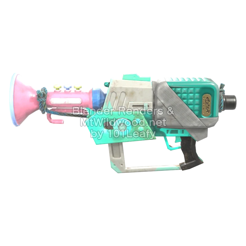 Splatoon Raiders Lanzamotas corneta (Frente) Modelo 3D