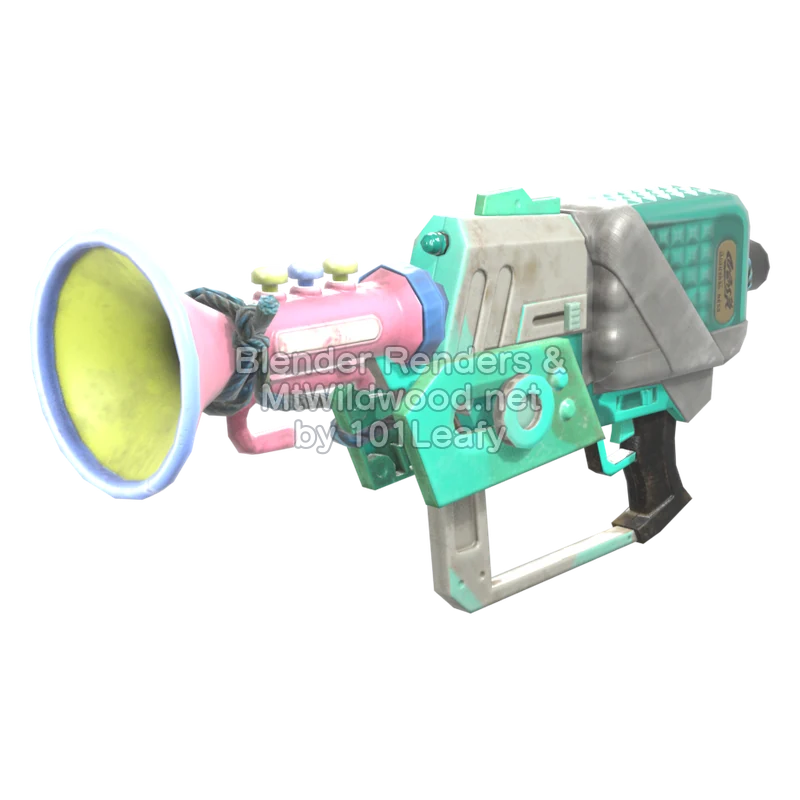 Splatoon Raiders Lanzamotas corneta (Lado) Modelo 3D