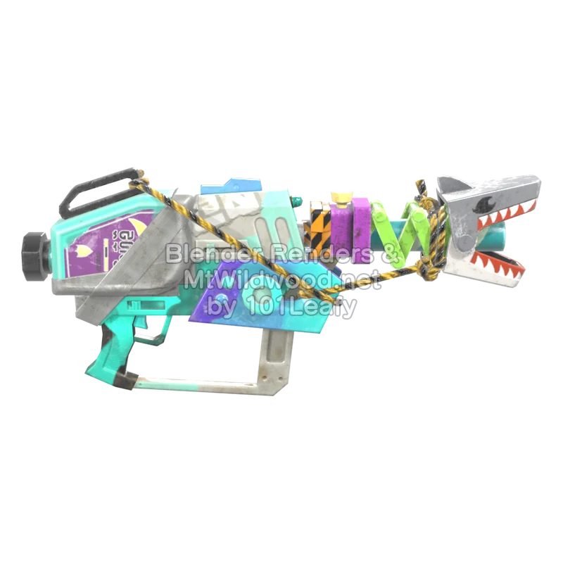 Splatoon Raiders Lanzamotas tiburón (Espalda) Modelo 3D Splatoon Raiders Lanzamotas tiburón (Espalda) Modelo 3D