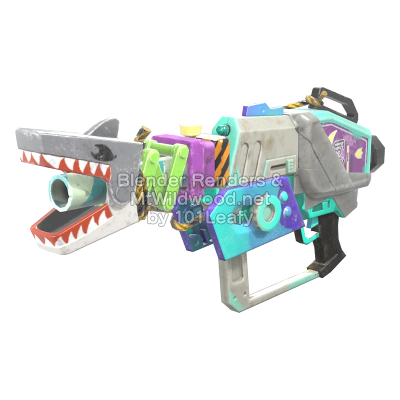 Splatoon Raiders Lanzamotas tiburón (Lado) Modelo 3D Splatoon Raiders Lanzamotas tiburón (Lado) Modelo 3D
