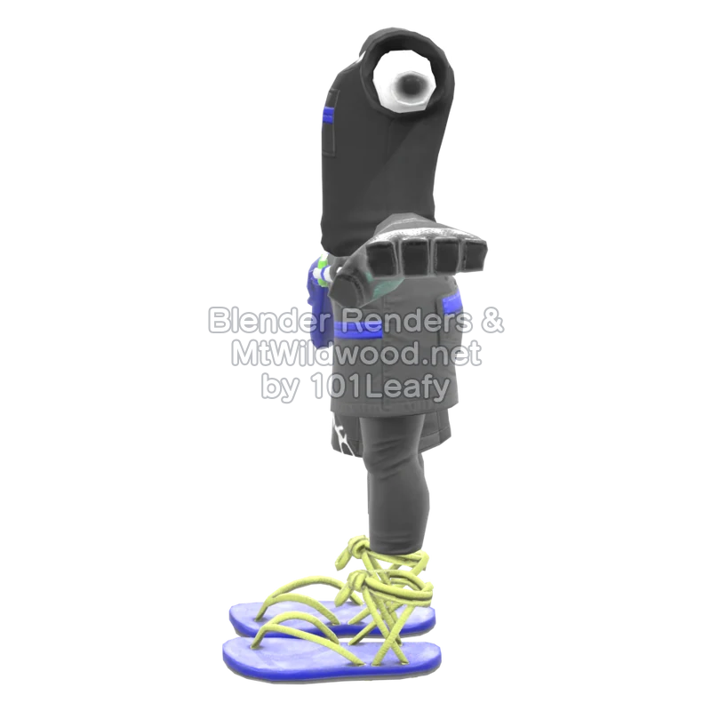 Splatoon Raiders Triple Squid Ink 1 (Side) 3D Render