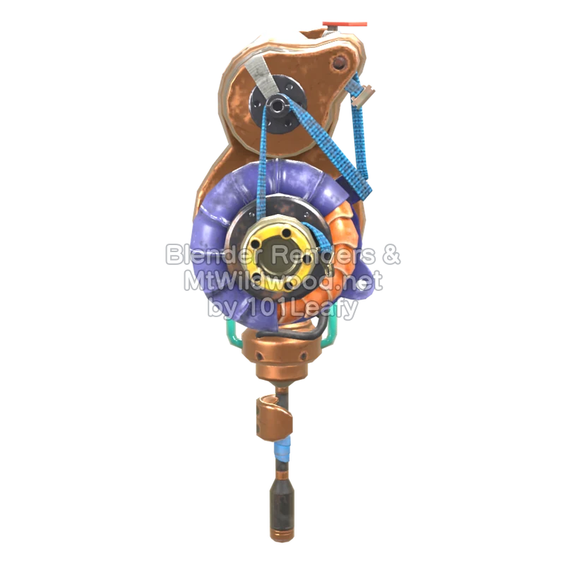 Splatoon Raiders Turbinen-Roller (Vorne) 3D-Modell Splatoon Raiders Turbinen-Roller (Vorne) 3D-Modell