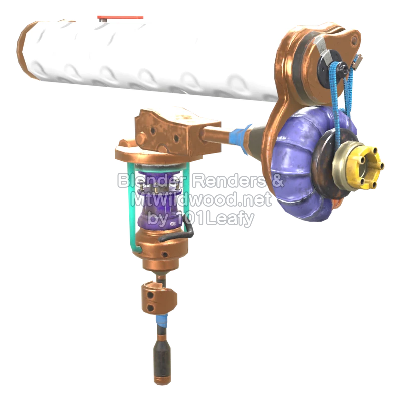 Splatoon Raiders Turbinen-Roller (Seite) 3D-Modell Splatoon Raiders Turbinen-Roller (Seite) 3D-Modell