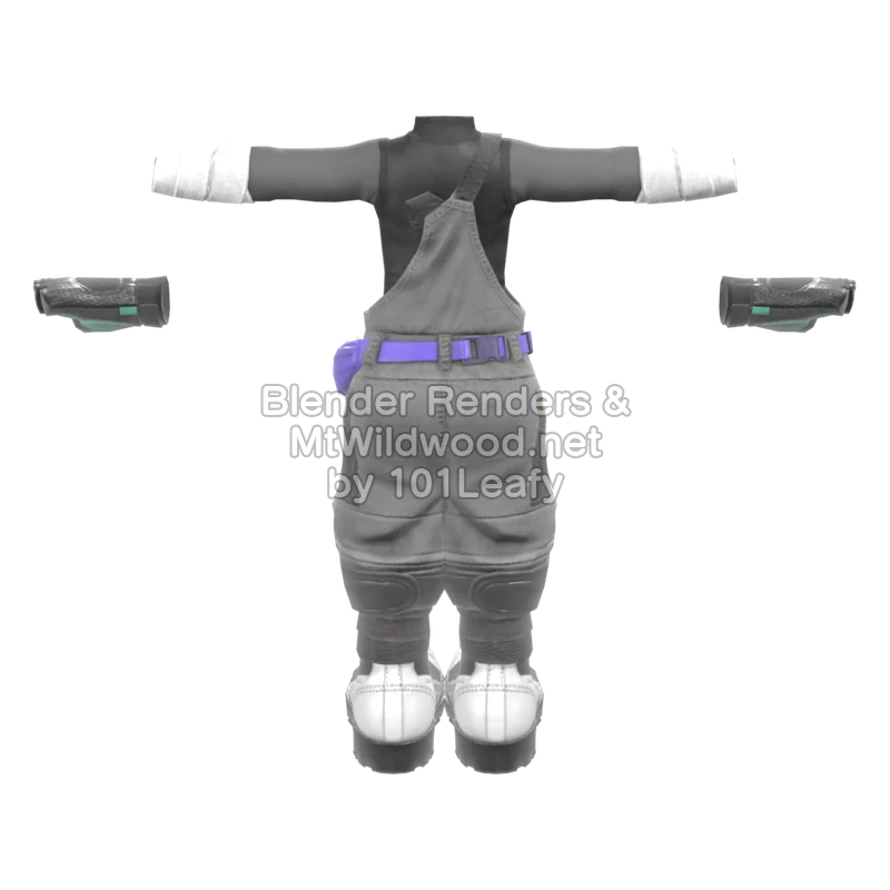 Splatoon Raiders Ultra Squid Ink 1 (Back) 3D Render