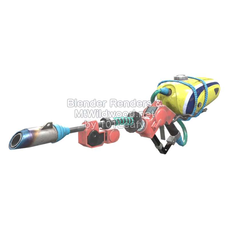 Splatoon Raiders Surtidor sin plomo 4K (Lado) Modelo 3D