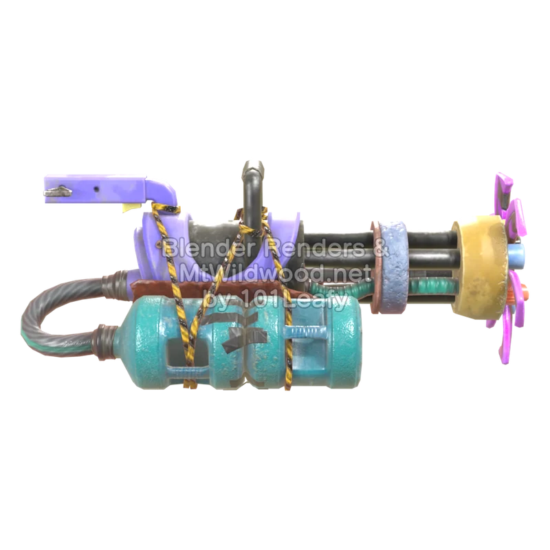 Splatoon Raiders Garabateador H2O (Espalda) Modelo 3D