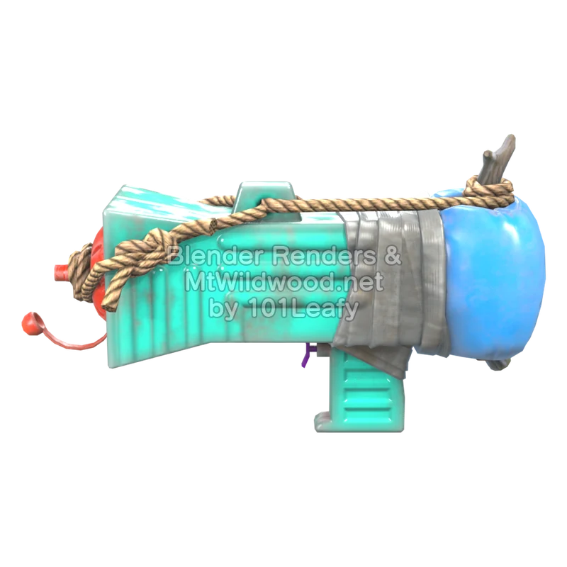 Splatoon Raiders Rociador básico flotador (Frente) Modelo 3D
