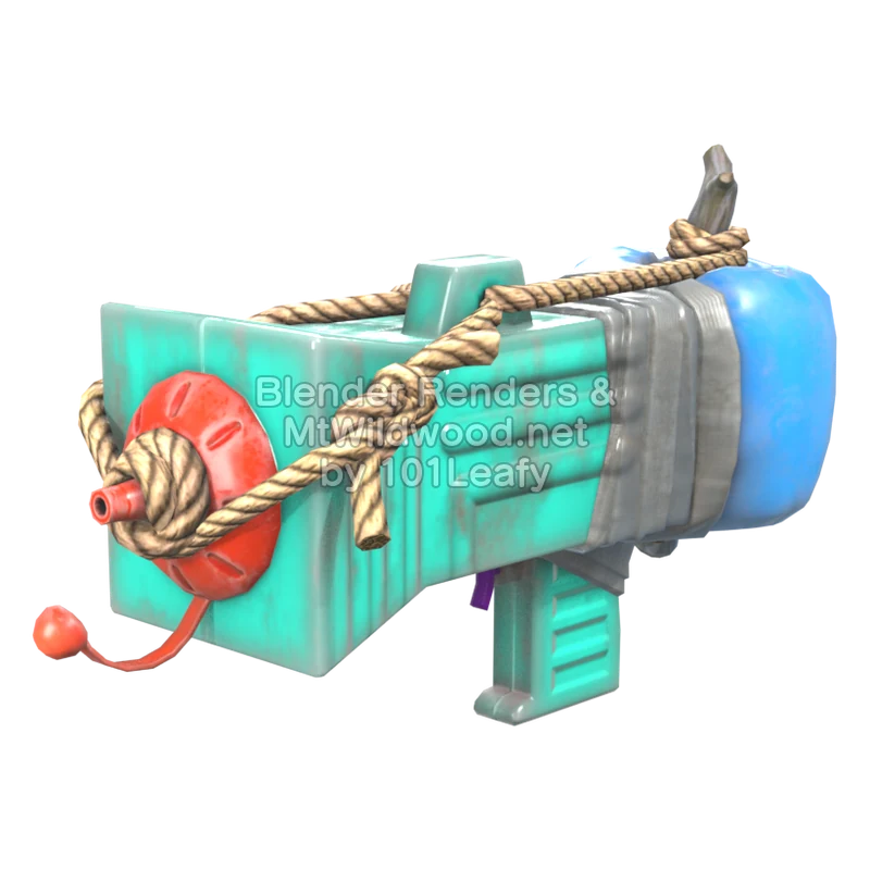 Splatoon Raiders Rociador básico flotador (Lado) Modelo 3D